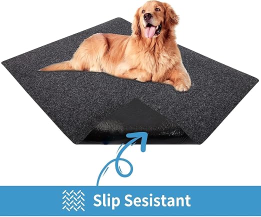 Kennel Pad Dog Crate Mat Liner, 34" x 52" - 1 Pack | Waterproof, Non-Slip, Washable Puppy Pee Pad for Kennel Training - Under Pet Cage to Protect Floors, Thin Cut to Fit Design