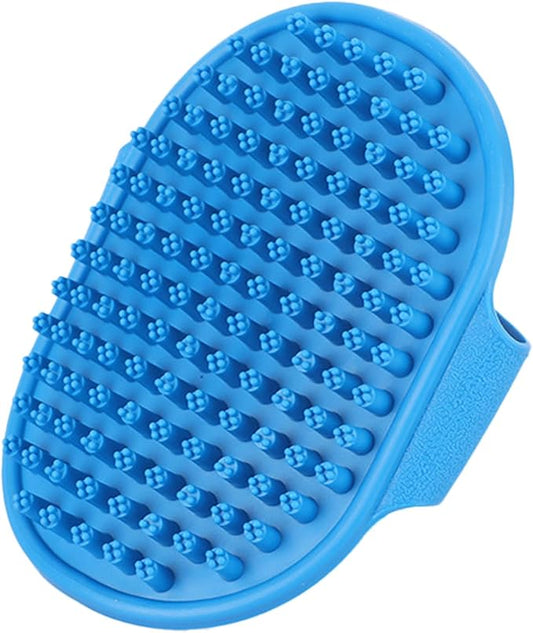 NVNAN Pet Shampoo Brush and Massage Bath Brush | Adjustable silicone shampoo brush for dogs and cats, ideal for bathing, shower scrubbing, massage, and loose hair removal