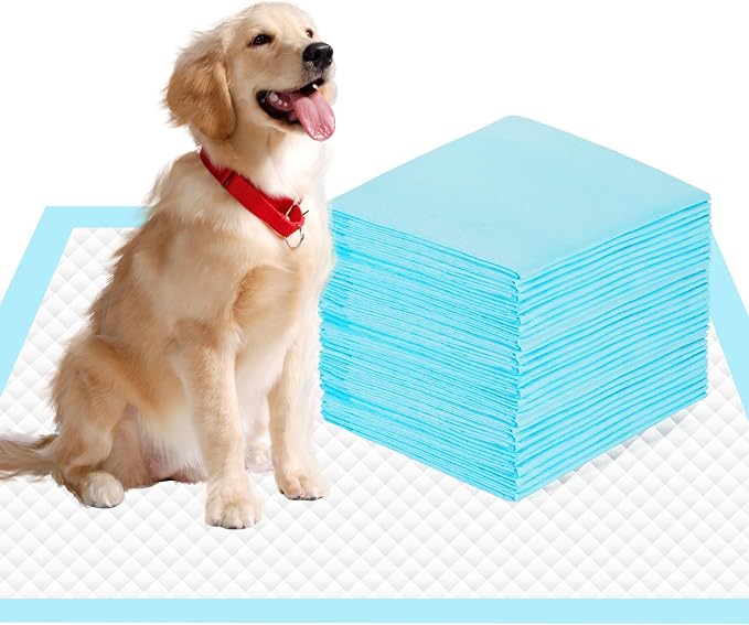 28" x 30" Dog Pee Pads Extra Large, Super Absorbent Leakproof Quick Drying | 50 Count Pee Pads, Training Puppy Pads Disposable Pee Pads for Dogs