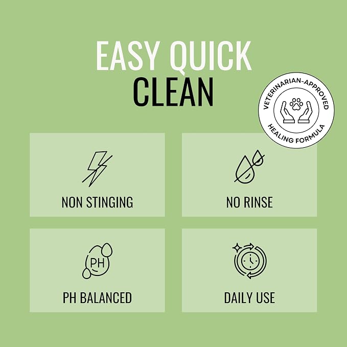 NOVEHA 300PCs Dog Ear Cleaner Wipes, Daily Ear Cleaner for Dogs & Cats - Stop Ear Itching with Aloe, Eucalyptus & Witch Hazel Ear Wipes for Dogs - for Odor Control, Dirt and Wax Removal, Unscented