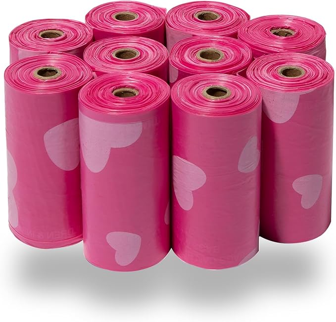Best Pet Supplies Dog Poop Bags for Waste Refuse Cleanup, Doggy Roll Replacements for Outdoor Puppy Walking and Travel, Leak Proof and Tear Resistant, Thick Plastic - Assorted, 600 Bags