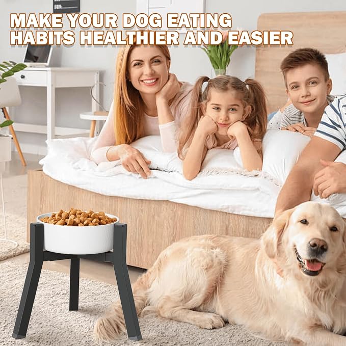 2Pack Elevated Dog Bowl Stand for Large Dogs, Adjustable Width 7-10.6", Raised Food Water Bowl Stand, Bowl NOT Included