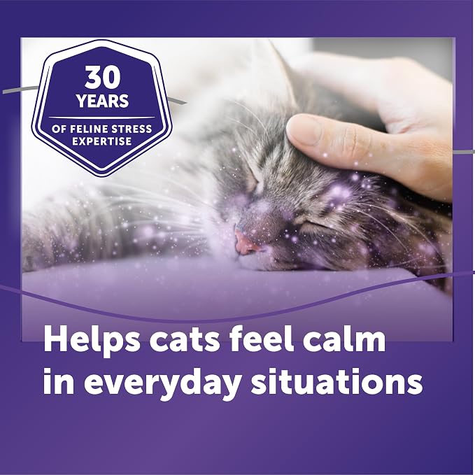 FELIWAY Optimum Cat Calming Pheromone Diffuser Refill - 3 Pack | Advanced Support to Help Reduce Urine Spraying, Scratching, Fighting & Hiding Due to Stress, 90 Day Supply