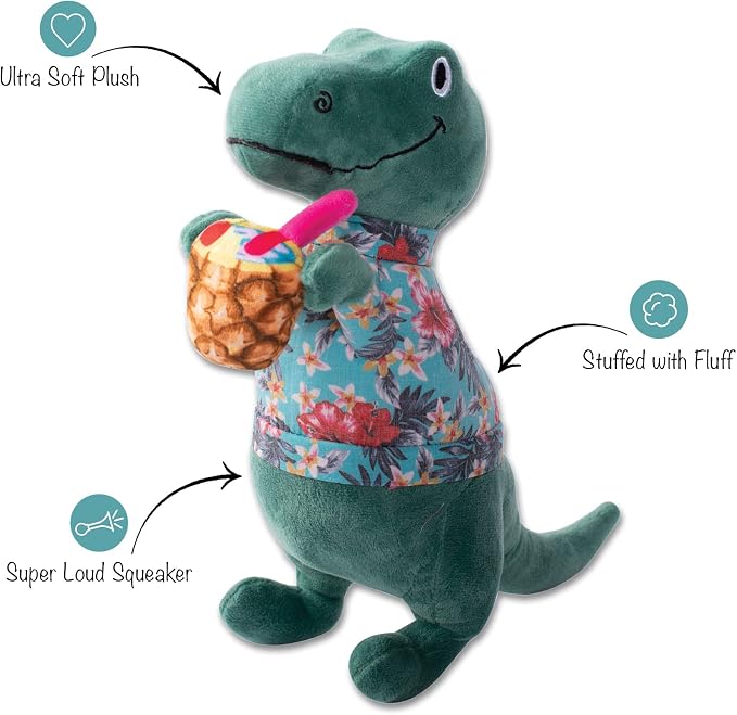 Fringe Studio Plush Dog Toy, It's 5 O'CLOCK Somewhere, PetShop Collection (289806)