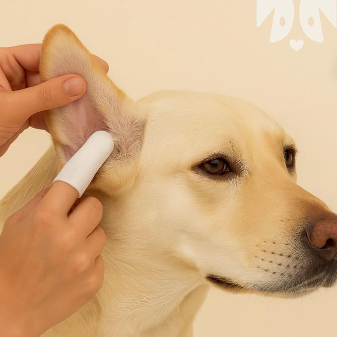 Oh Norman! Ear Cleaning Finger Wipes for Dogs, Aloe & Chamomile, 50 Ct | Vet-reviewed finger wipes with aloe vera & chamomile that gently remove wax & dirt from ears, reducing odor and irritation.