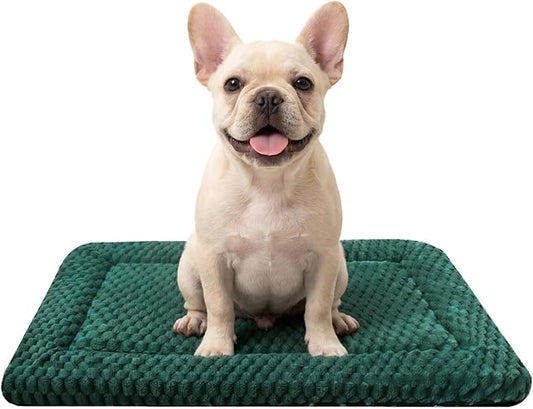 Dog Bed Mat - Durable & Cute Crate Dog Beds for Small Dogs & Cats, Comfortable Kennel Pad for Home, Crate & Travel
