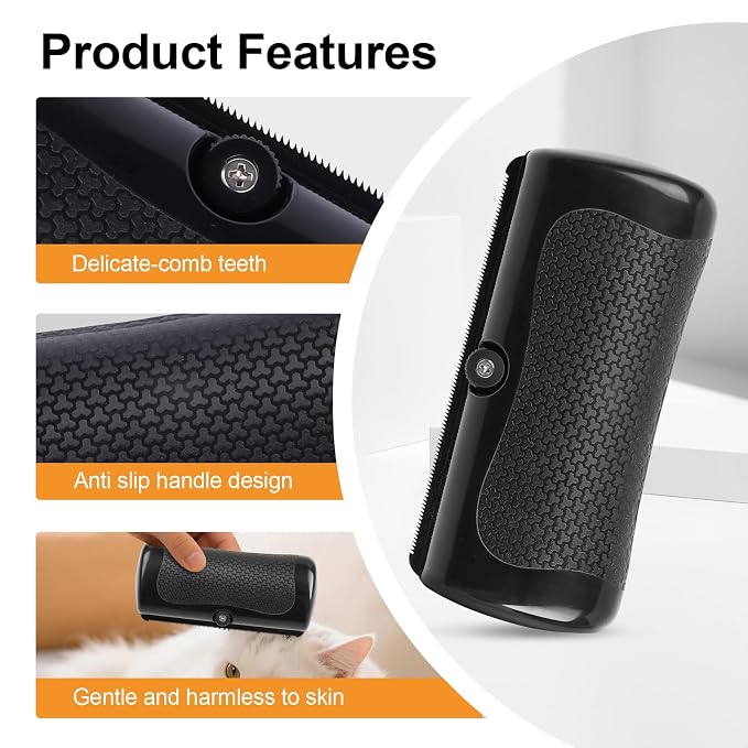 Deshedding Brush, Deshedding Dog Brush for Cats, Dogs, Rabbits, Horses, Ergonomic Pets that Relieves Pet Itchiness, Effectively Removes Undercoat & Loose Hair