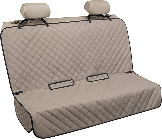 VIEWPETS Bench Car Seat Cover Protector - Waterproof, Heavy-Duty and Nonslip Pet Car Seat Cover for Dogs with X-Large Size Fits for Large SUVs & Trucks