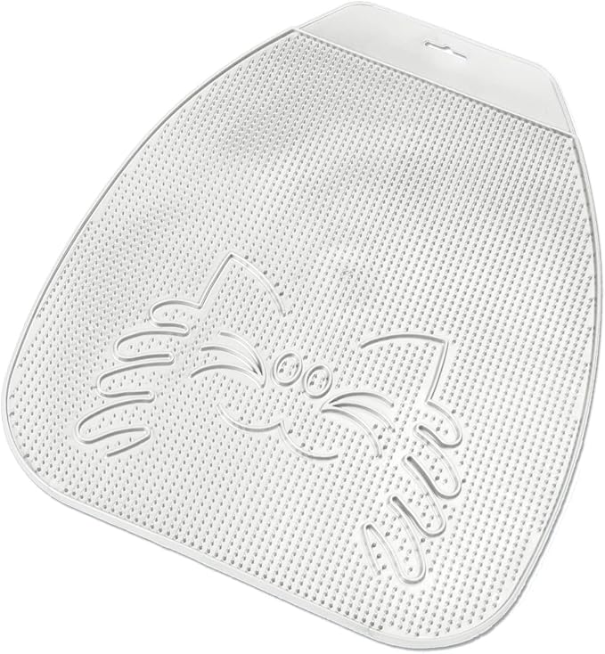 Van Ness Pets Trackless Cat Litter Mat Traps Litter from Box, Waterproof, White
