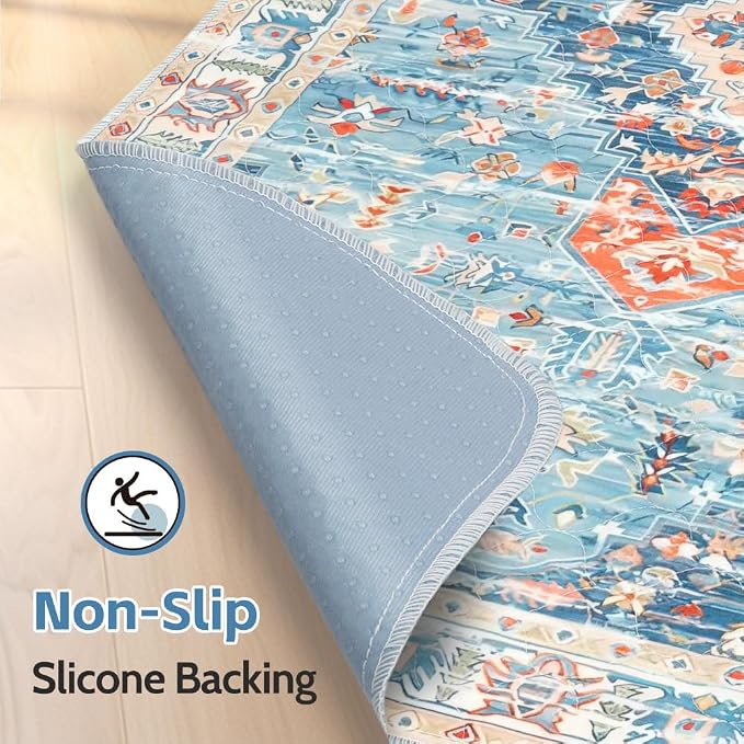 Washable Pee Pads for Dogs, 2 Pack Reusable Puppy Training Pads 36"x36" Super Absorbent Waterproof Dog Training Pads, Non-Slip Potty Pads, Whelping Pads Litter Mat Blue/Mix