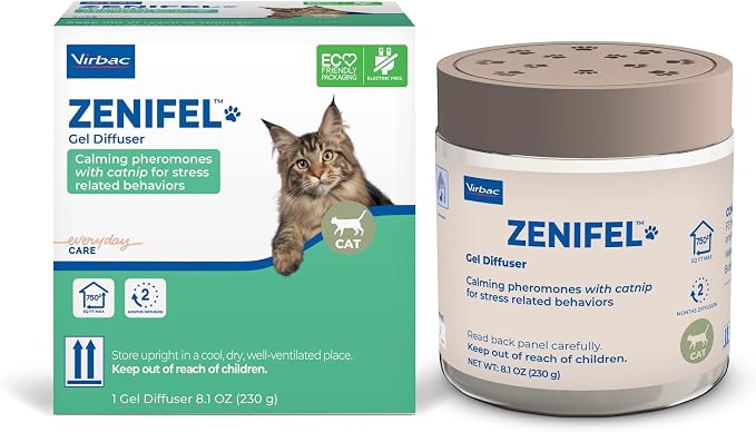 ZENIFEL Gel Diffuser Cat Calming Pheromone|Supports Stress Relief