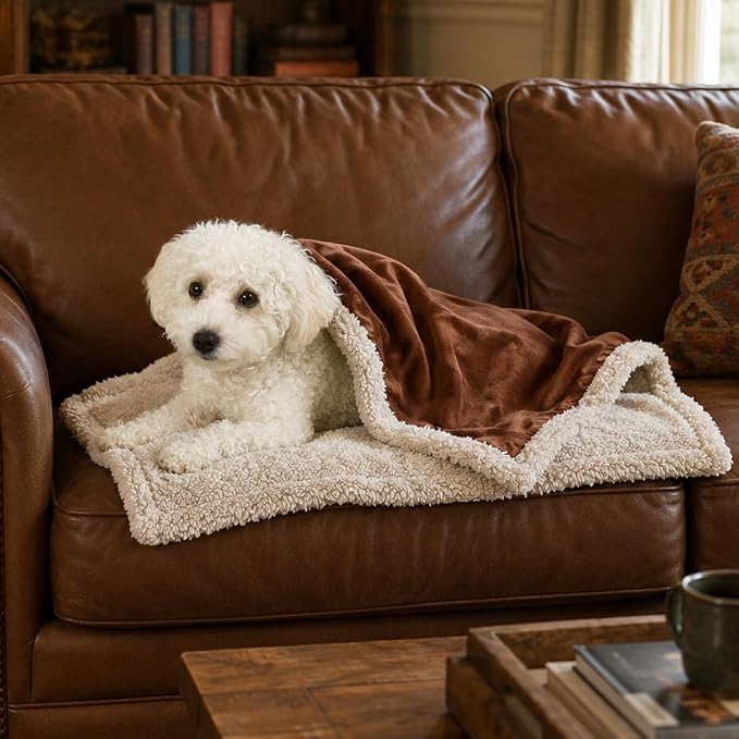 Kritter Planet Dog Blankets for Small Dogs, Soft Puppy Blanket, Pet Blankets for Cats, Lightweight & Washable, Perfect for Dog Beds, Car Seats, Creat, 30x40 inches