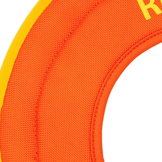 Ruffwear, Hydro Plane Dog Flying Disc, Soft Buoyant Foam Floating Fetch Toy, Lightweight Interactive Water & Snow Toy, Gentle on Teeth, Durable Year-Round Outdoor Play, Tangelo Orange, 9", Medium