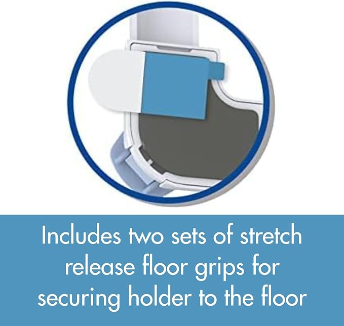 Patented SureGrip Pee Pad Holder - Fits All Common Pad Sizes, 100% of Urine Stays on Pad, Built-in Pad Grips Secure Pad to Holder, Holder Can Secure to Floor, No Sliding or Folding