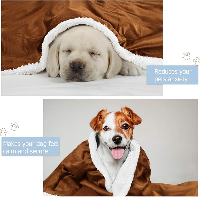 Kritter Planet Dog Blankets for Small Dogs, Soft Puppy Blanket, Pet Blankets for Cats, Lightweight & Washable, Perfect for Dog Beds, Car Seats, Creat, 30x40 inches