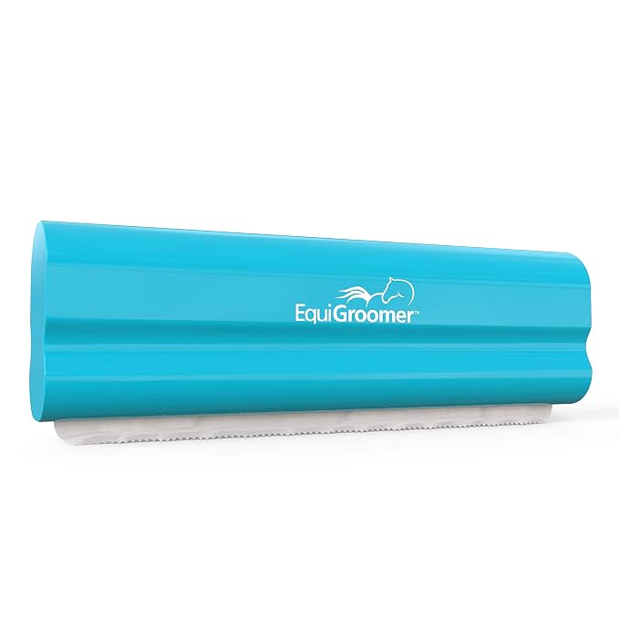 EquiGroomer 5-Inch Undercoat Deshedding Brush for Dogs & Cats, Turquoise | Best for dogs up to 100 lbs and cats of any size, short or long hair, stainless blade, no cutting or pulling
