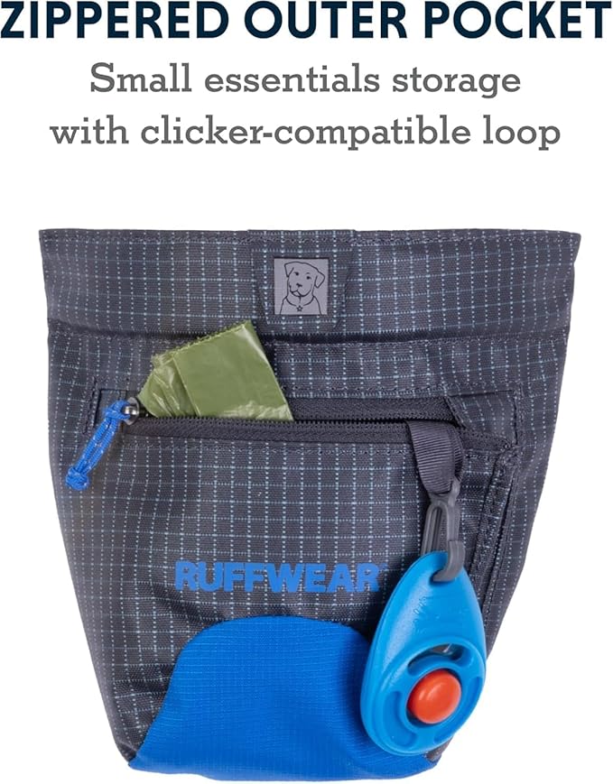 Ruffwear, Treat Trader Dog Treat Pouch, Brown Bear | Hands-Free Waist-Worn, One-Handed Magnetic Closure, Belt or Clip, Waterproof Food-Grade Lining, Zip Pocket, Clicker Loop