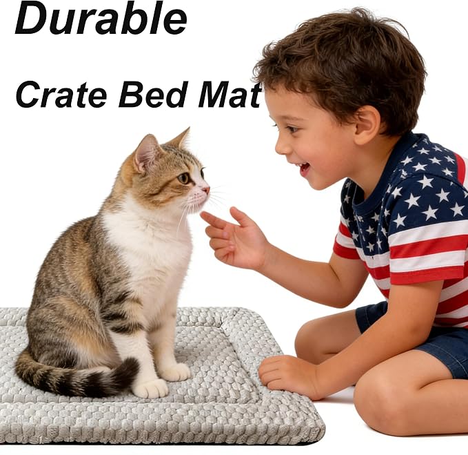 Cat Bed Mat - Durable & Cute Crate Beds for Extra Small Dogs & Cats, Comfortable Kennel Pad for Home, Crate & Travel