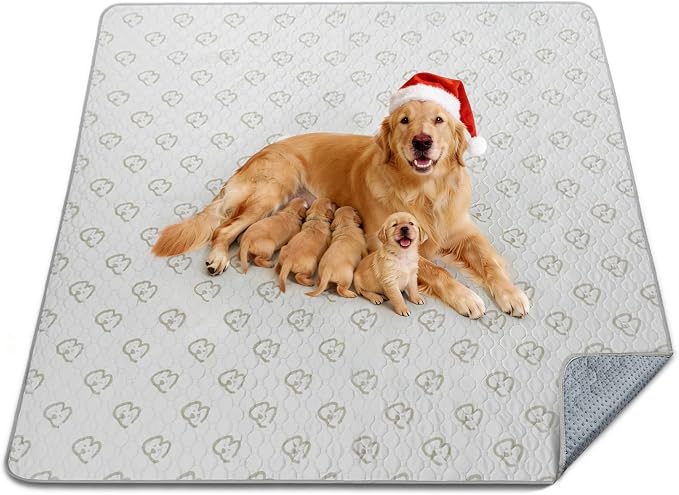 FXW Washable Pee Pads for Dogs, Super Absorbent, 63" Square, 1 Pack | Machine washable, Non-slip backing, Fits 24"H 8-Panel FXW Rollick/Homeplus Playpens