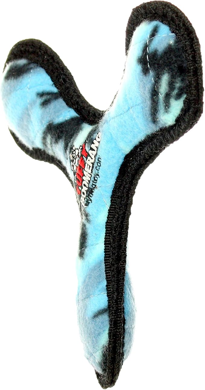TUFFY® : 2 Pack Boomerang Dog Toy: Ultra Durable Plush Toy with Multiple Layers & Reinforced Seams, Washable and Floats, Original Construction