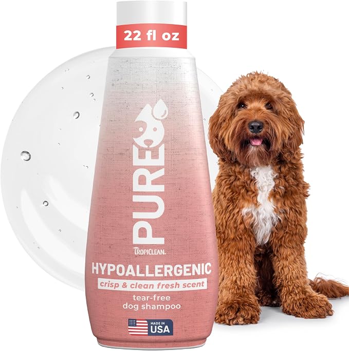 TropiClean Pure Hypoallergenic Dog Shampoo, 22oz