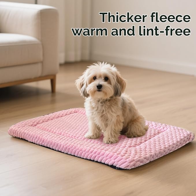 Dog Bed Mat – Soft & Comfortable Dog Kennel Pad for Crate – Durable Crate Bed & Mat for Dogs & Cats – Ideal for Crate, Kennel, and Home Use