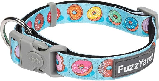 FuzzYard You Drive Me Glazy Dog Collar | Size L | Comfortable Neoprene Pet Collar for Everyday Walking & Training | Ideal Fit for Large Dogs