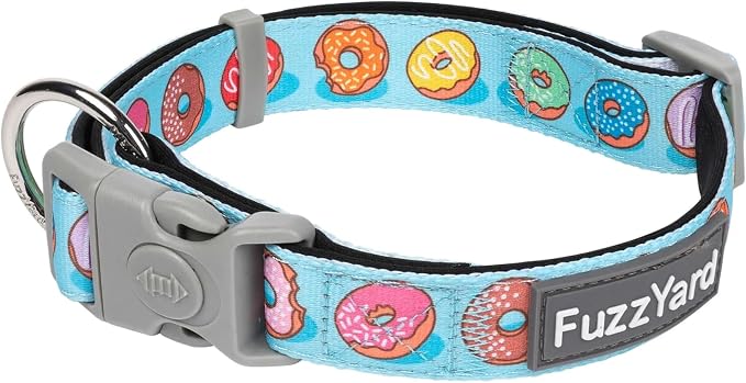 FuzzYard You Drive Me Glazy Dog Collar | Size S | Comfortable Neoprene Pet Collar for Everyday Walking & Training | Ideal Fit for Small Dogs