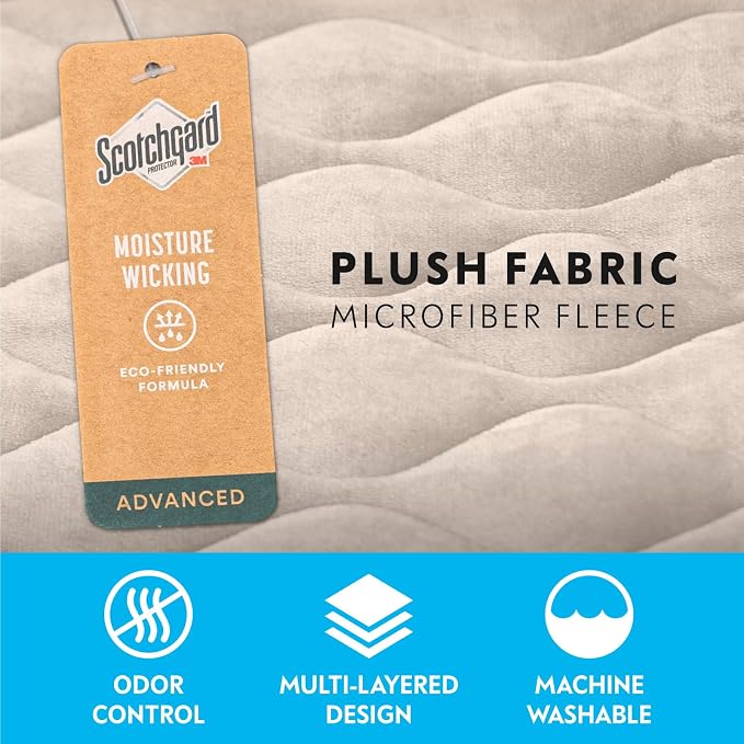 Paw Inspired Washable Padded Crate Mats for Dogs, Beige, 47x29 Inch | Fits 48-inch Kennels, Leakproof, Waterproof Bottom, Plush Dog Pad, Pet Bed