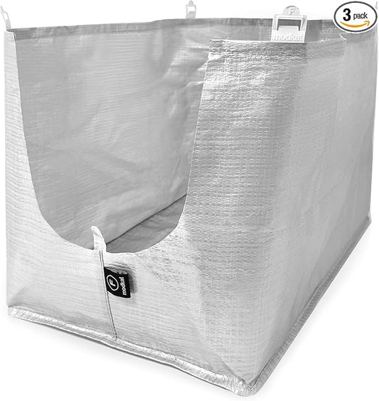 Modkat Cat Litter Box Liners (3-Pack) - Liner Type F -Durable, Tear & Leak Resistant, Secure Fit, Easy to Clean, Unscented