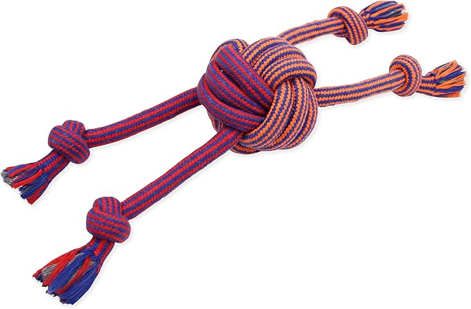 Mammoth Pet Products 43725187: Extra Flossy Chew Monkey Fist Dog Toy, 18In
