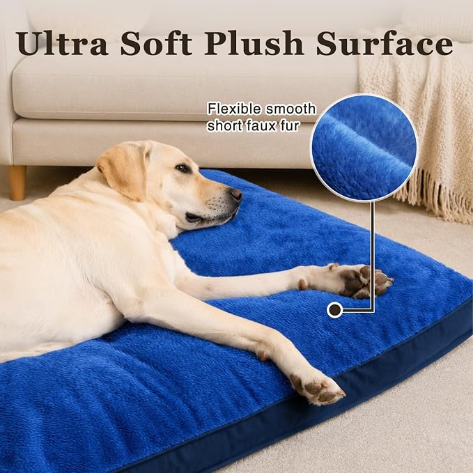 NUPIDA Waterproof XL Extra Large Dog Crate Bed with Washable Cover, 41x27 | TPU Waterproof Layer, Easy Clean Cover, Soft Plush Surface, Durable Oxford fabric, Non-Slip Bottom, For Large Breeds ≤80lbs