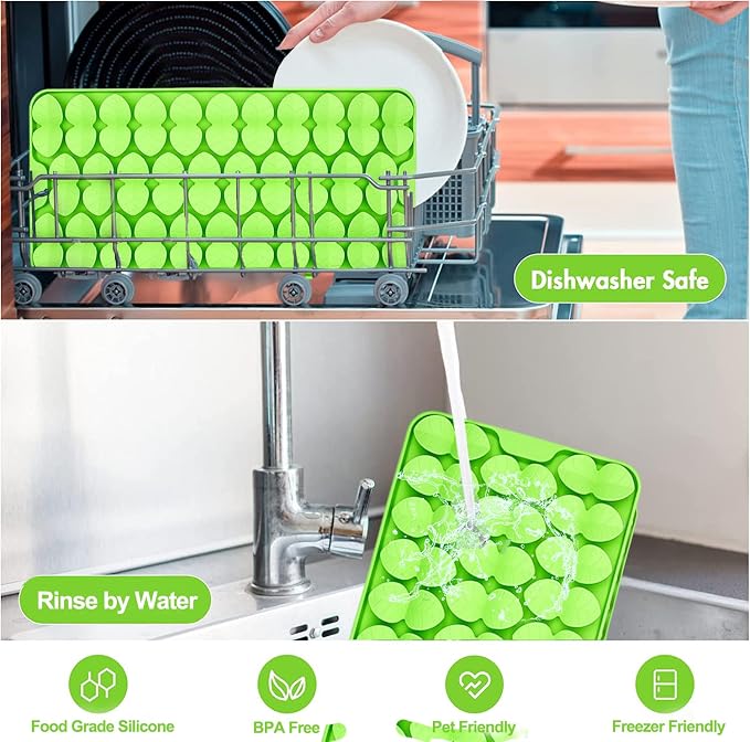 Medium Silicone Snuffle Mat for Small Medium Dogs Cats Slow Down Eating,Slow Feeder Lick Mat for Dry Wet Food for Pet Training Smell,Encourages Natural Foraging Skill,Relieving Stress (Green)