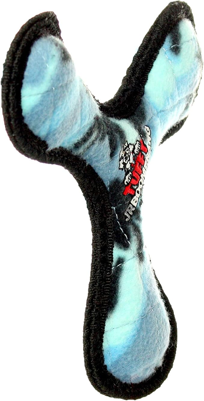 TUFFY® : 2 Pack Boomerang Dog Toy: Ultra Durable Plush Toy with Multiple Layers & Reinforced Seams, Washable and Floats, Original Construction