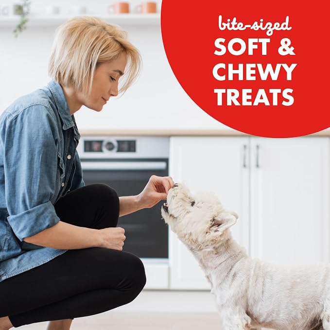 Buddy Biscuits Trainers Training Bites Soft & Chewy Dog Treats, Beef, 10 oz. Pouch | Soft & chewy training bites for dogs, beef flavor, 10 oz. pouch, ideal for training sessions, 1.5 calorie