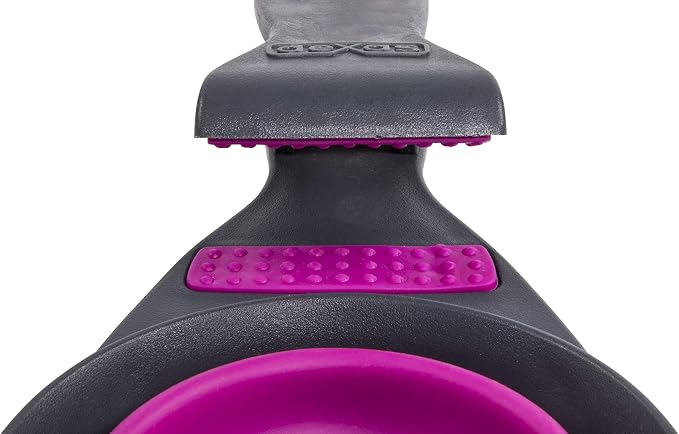 Dexas Popware for Pets Collapsible Klip Scoop, 3-in-1 Pet Food Scoop, Measuring Cup and Bag Clip, 1 Cup Capacity, Fuchsia