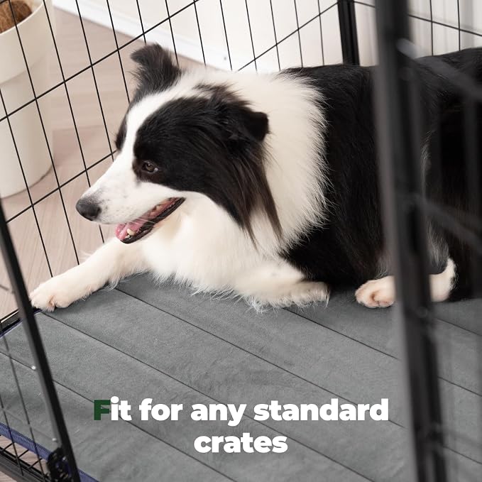 BALANCE Dog Crate Pad, Dog Foam Crate Mat Kennel Pad, Washable Water-Resistant Pet Bed Flat Dogs Cage Mat for X-Large Dogs