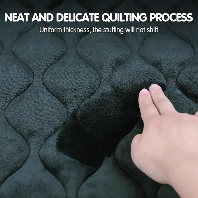 Dog Bed Mat Crate Pad, Anti-Slip Bottom Machine Washable Pet Pad | Thick lightweight mat with anti-slip bottom, machine washable. Ideal for dogs, cats in crates, home & car, XS 22x13'', Grey
