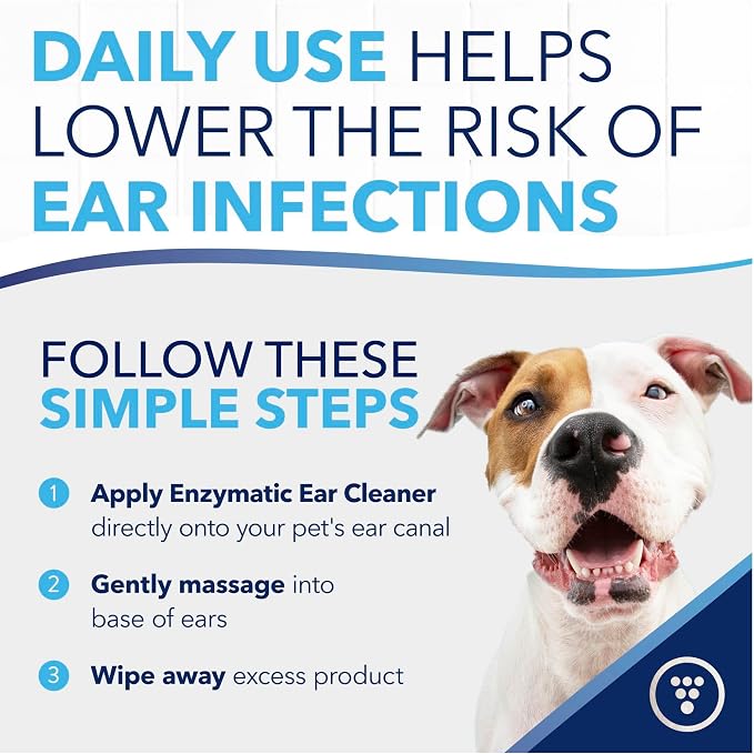 TropiClean OxyMed Enzymatic Dog Ear Cleaner, Vet Recommended, 4 oz