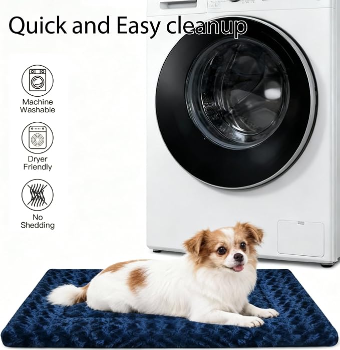 Dog Bed Mat - Crate Pad - Reversible Mat for Pet Comfort - Soft Bed Crate Pads with Dual-Sided Design for All Seasons - Durable, Machine Washable Mat for Travel and Home