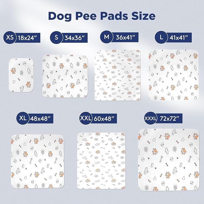 FURTIME Washable Pee Pads for Dogs, Super Absorbent, 2 Pack 41"x41" Gray | Reusable Pads for Dog Training Pads, 100% Waterproof Non-Slip Pee Pads Whelping Pads Dog Playpen Pads Crate Mat