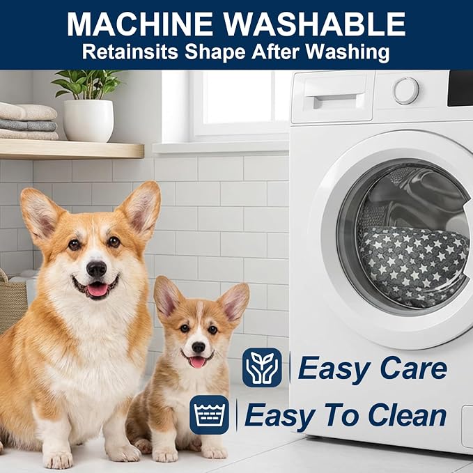 Washable Dog Bed Mat With Anti-Slip Bottom, Deluxe Plush Memory Foam Crate Pad & Waterproof Outdoor Kennel Mat For Dogs & Cats-Durable Crates Beds, Large Medium Small Puppy Size 18" x 14",Gray