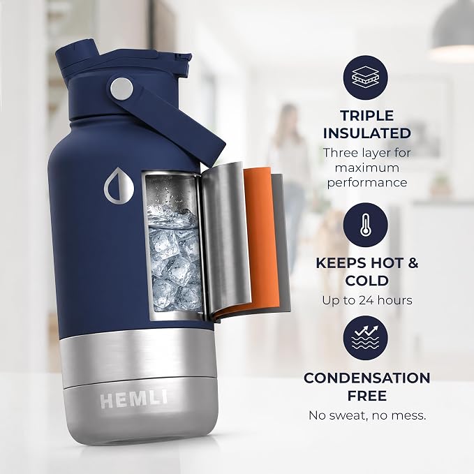 32 oz. Dog Water Bottle, Insulated Dog Travel Water Bottle, Stainless Steel Pet Water Bottle Dispenser Portable Food and Water Bowl for Dogs for Walking Dog Canteen Travel Kit