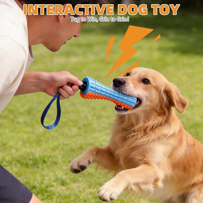 KOOLTAIL Floating Dog Toys,2 Pack TPR Water Pool Fetching Toy with Durable Rope for Small Medium Large Dogs,Bright Bumper Interactive Dog Chew Toys for Summer Outdoor Pool,Training&Teething