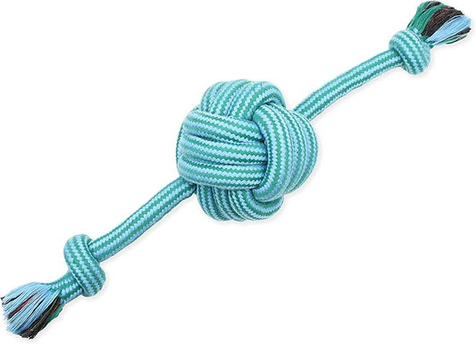 Mammoth Pet Products Large 18" Extra Monkey Fist Ball w/Rope Ends - Assorted Colors