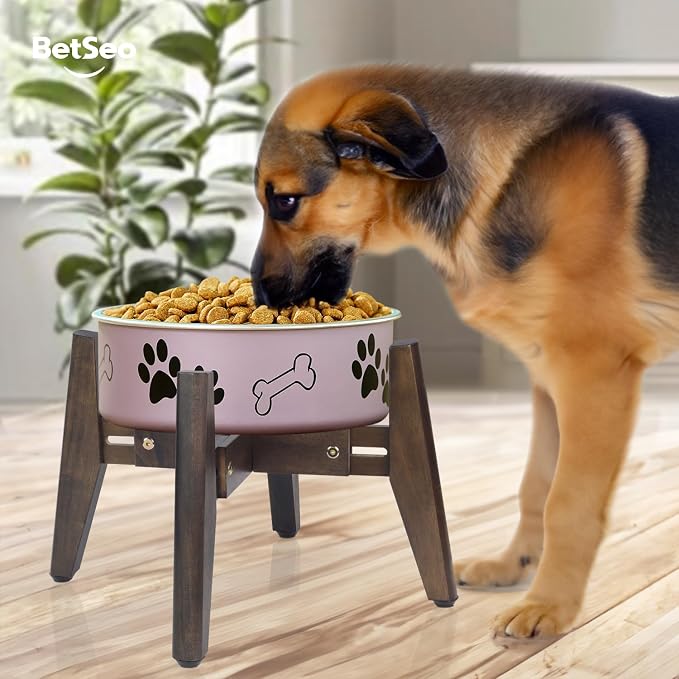 2Pack - Dog Bowl Stand for Water/Food - Adjust with Lock - Dog Water Fountain Holder, Elevates Pet Food and Water Feeder Bowls (Bowl not Included) (2 Pack - (Height 10.4in Width 8-11.5 in)
