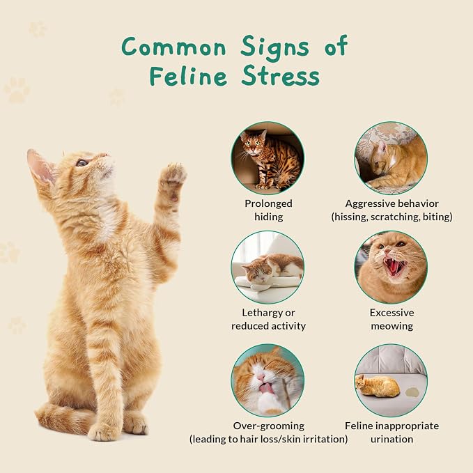 Calming Pop Patch for Cat Travel – Pheromone Diffuser for Cats Reduces Anxiety & Stress-Related Behaviors in Cats & Kittens, Long-Lasting, No Electricity Needed, More Convenient Than Sprays