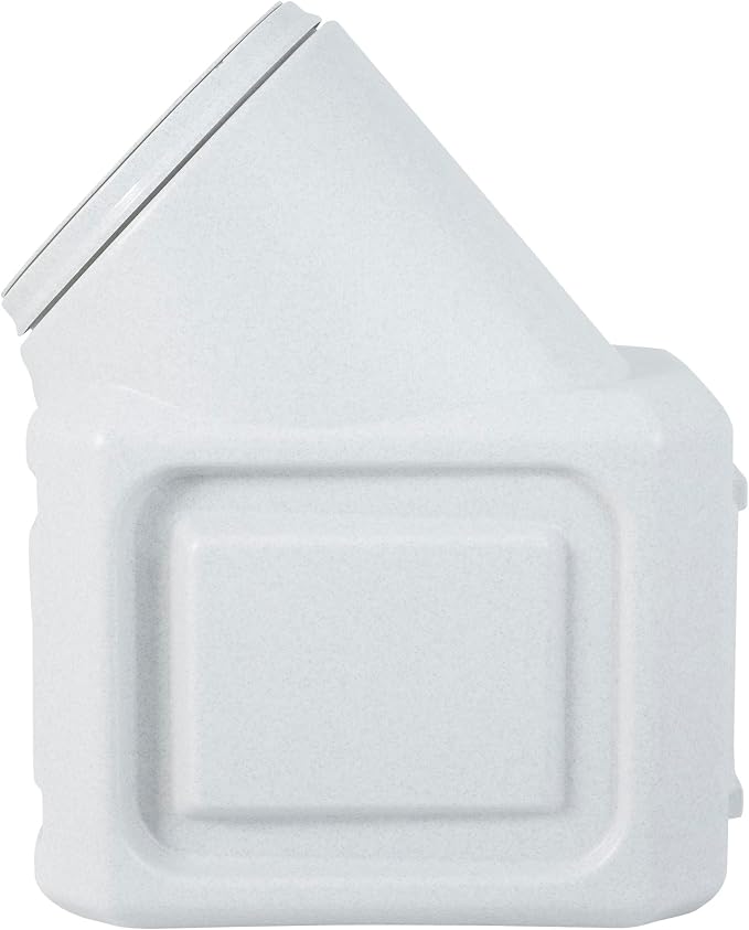 Vittles Vault Traditional Pet Food Storage Container For Dog Kibbles/Bird Seed/Oatmeal/Rice/Flour/Cereal, BPA Free Plastic, Sealed Airtight For Cat Food, Up To 60 lb, Made in USA, With Scoop, Gray