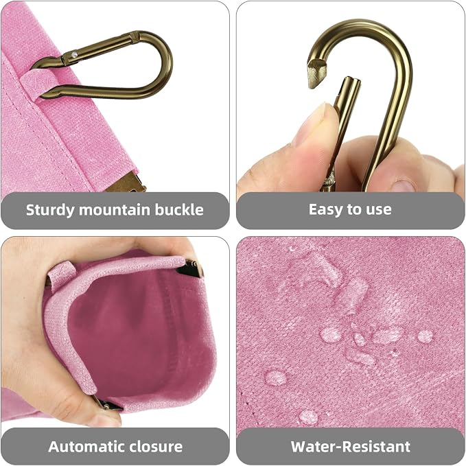 1 Pcs Pocket Pet Training Pouch,Dog Treat Pouch (Pink) | For Portable Pet Dog Walking Bag, Travel or Outdoor Use