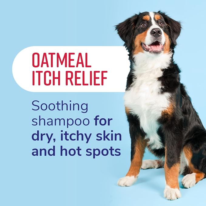 Fresh & Soothing Oatmeal Itch Relief Shampoo for Pets, 22oz - 4 Pack